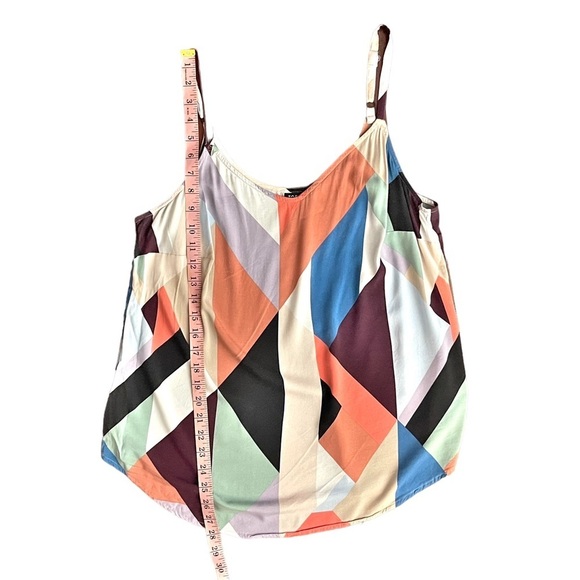 Torrid Ava Multi Geo Challis Color Block Tank Top Women's Plus 0X - Picture 5 of 8